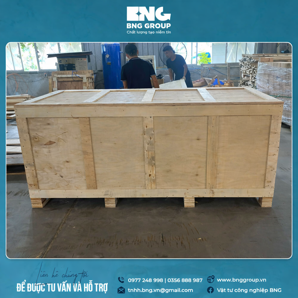 Bao bì gỗ đóng hàng container - BNG